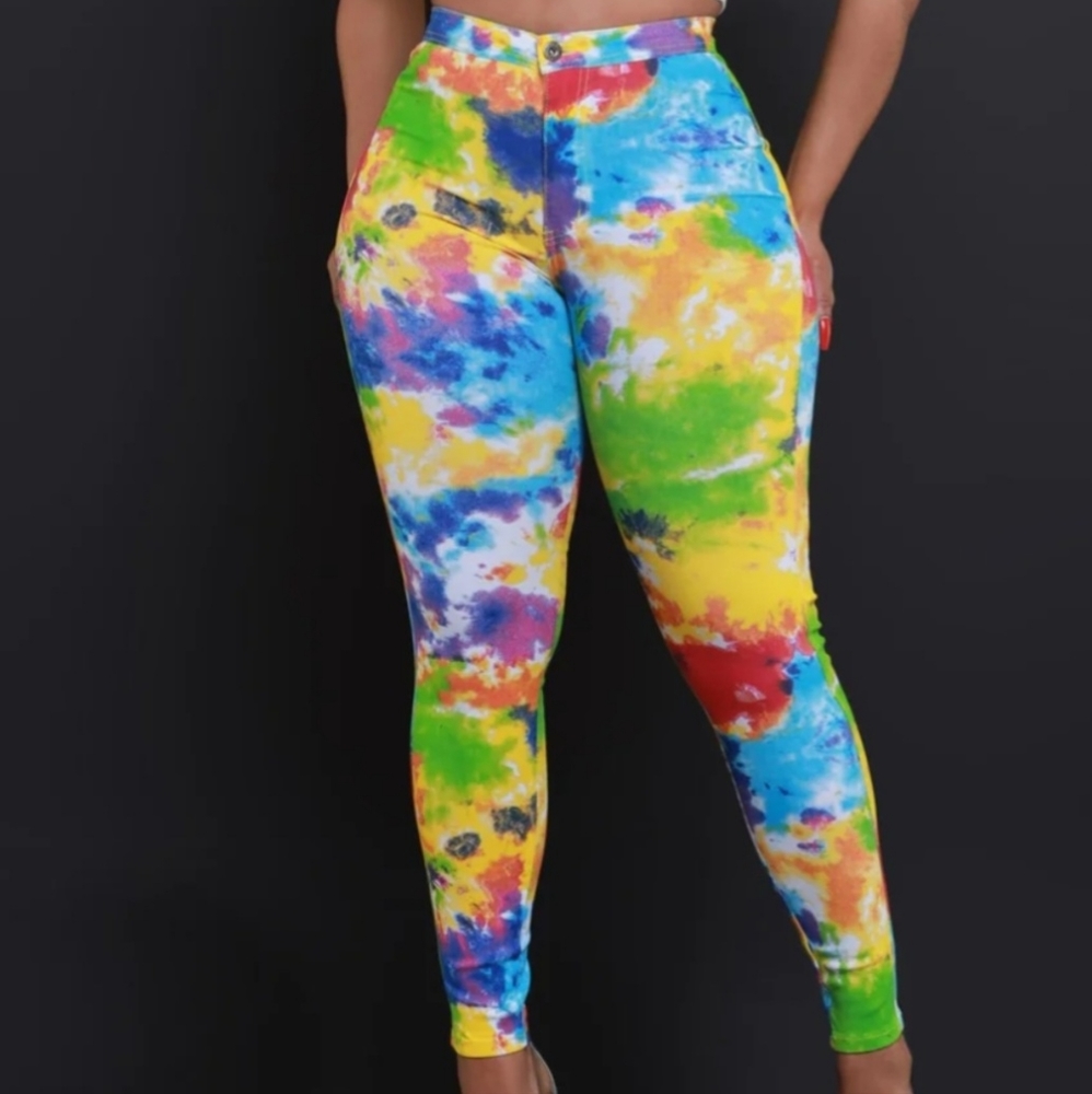 Tie-Dye Stretch Pants